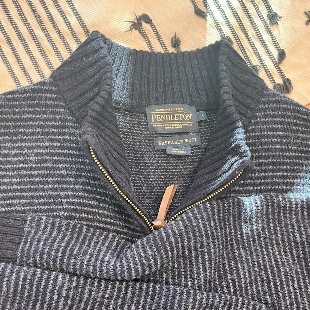 Pendleton Washable Wool Men’s Zip Up Sweater